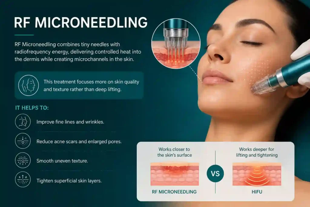 What Does RF Microneedling Do That HIFU Alone Cannot Wiltshire